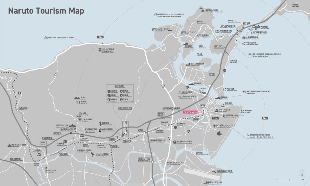 Hotel FirstSeason Naruto Tourism Map